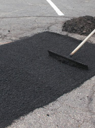 Picture of repaired asphalt