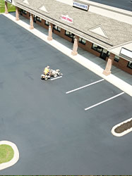 Picture of commercial Sealcoating with custom line striping